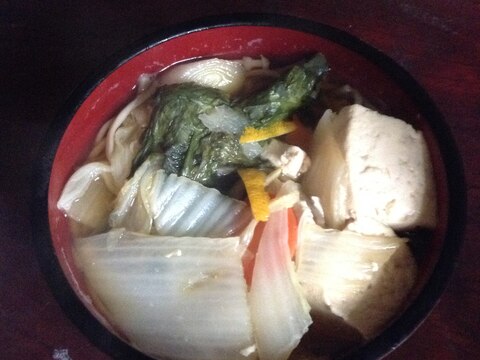 湯豆腐風蕎麦